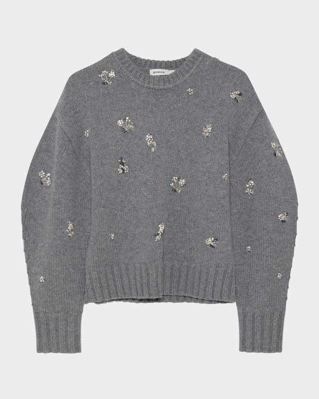 Coraline Crystal-Embellished Sweater